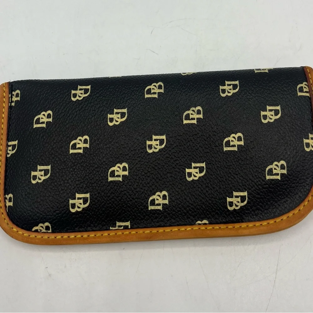 Vintage Leather Dooney & Bourke Logo Eyeglass Sunglass Soft Case